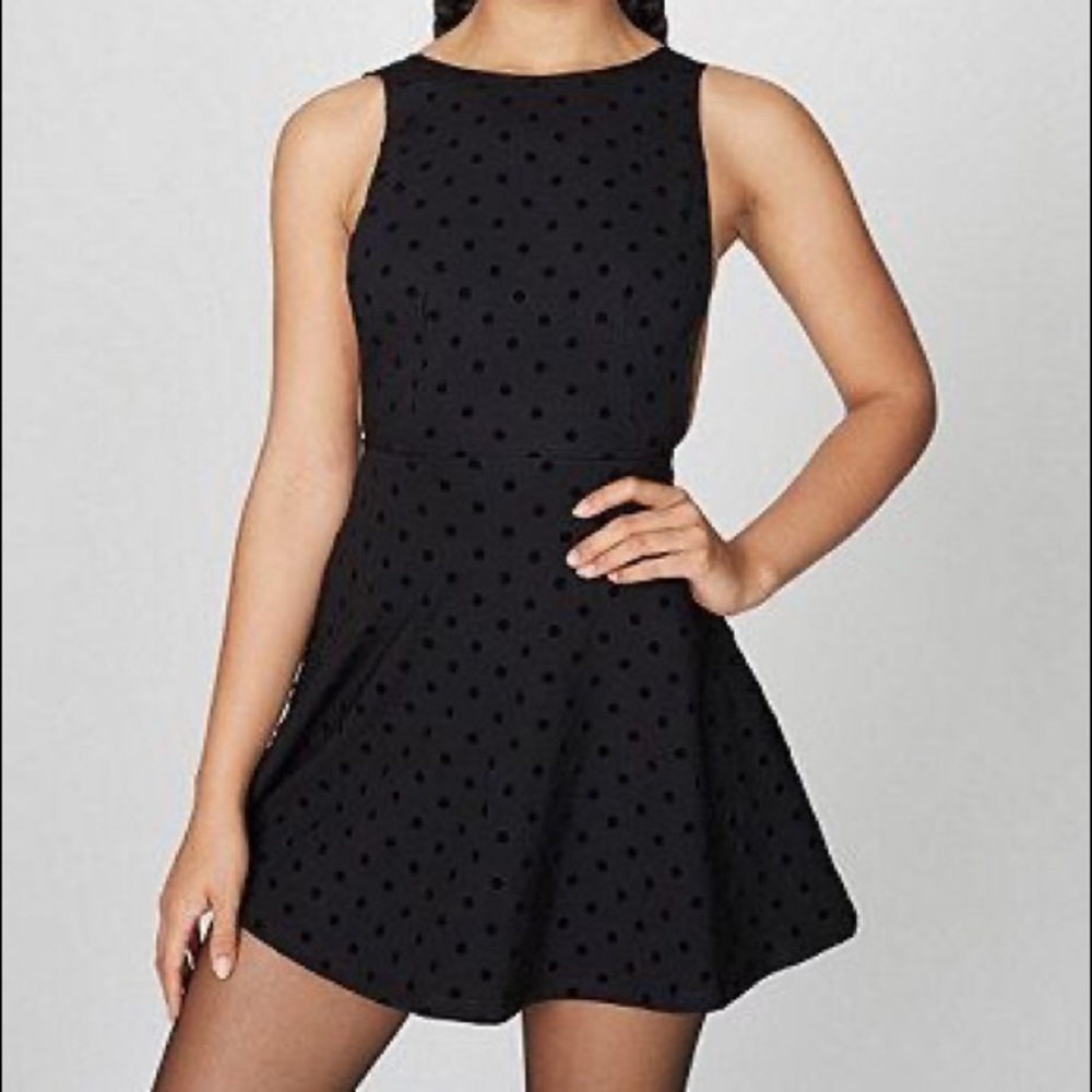 American Apparel Polka dot ponte dress